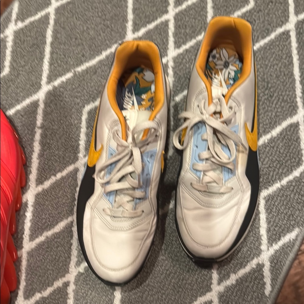 Nike Air Max Athletic Shoes - Yellow, Blue, Black - Picture 5 of 5